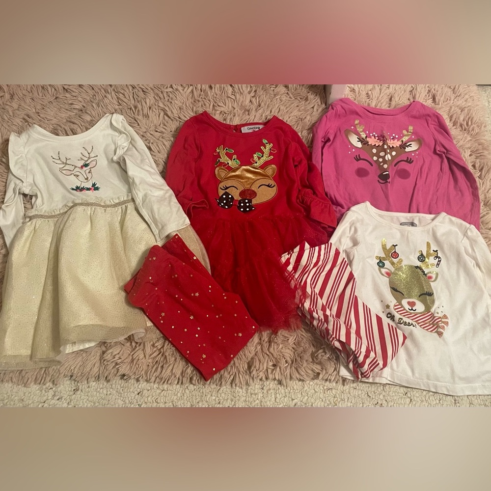 Adorable Christmas Reindeer Bundle – Size 2T